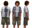 Mertra Monogram Panel Jersey - Grey/White