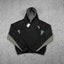 Mertra Colorblock Raglan Hoodie - Black/Grey
