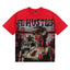 Life Hustlers Cyberpunk Cyborg Graphic Tee - Red