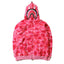 BAPE Shark Pink Camo Full Zip Hoodie