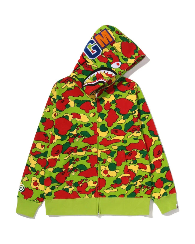 Bape Star Camo Shark Full Zip Hoodie Hover Image