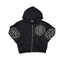 ‘Eclipse’ Black Rhinestone Hoodie
