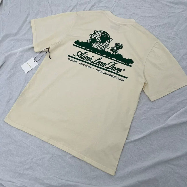 Aimé Leon Dore World Graphic Tee - Cream Hover Image