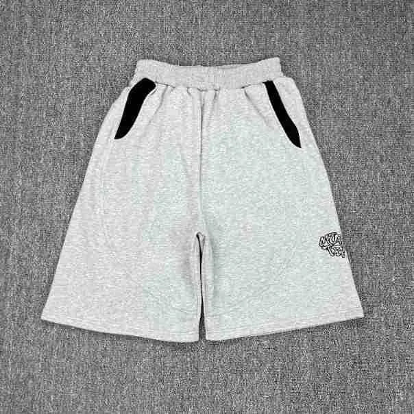 Mertra Contrast Pocket Sweat Shorts - Light Grey/Black Hover Image