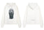IH NOM UH NIT Rhinestone Mask Hoodie - Off-White
