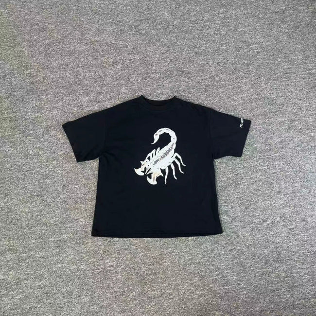 Mertra Tribal Scorpion Graphic Tee - Black Hover Image