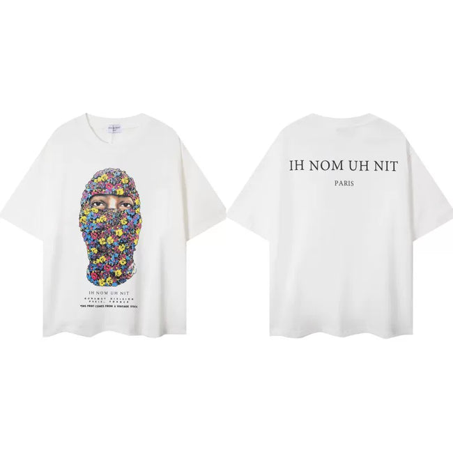 IH NOM UH NIT Floral Mask Graphic Tee - Off-White Hover Image