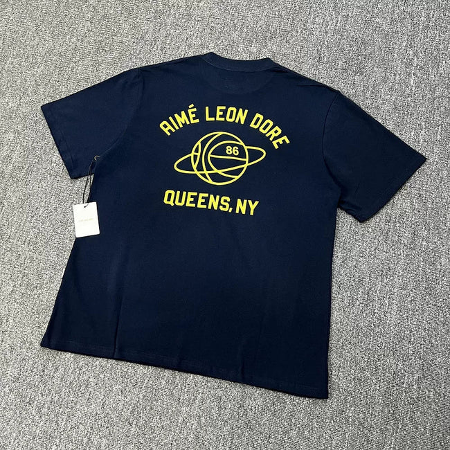Aimé Leon Dore Queens Basketball Graphic Tee - Blue Hover Image