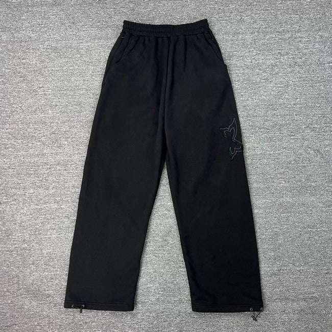 Mertra Straight-Leg Sweatpants - Black Hover Image