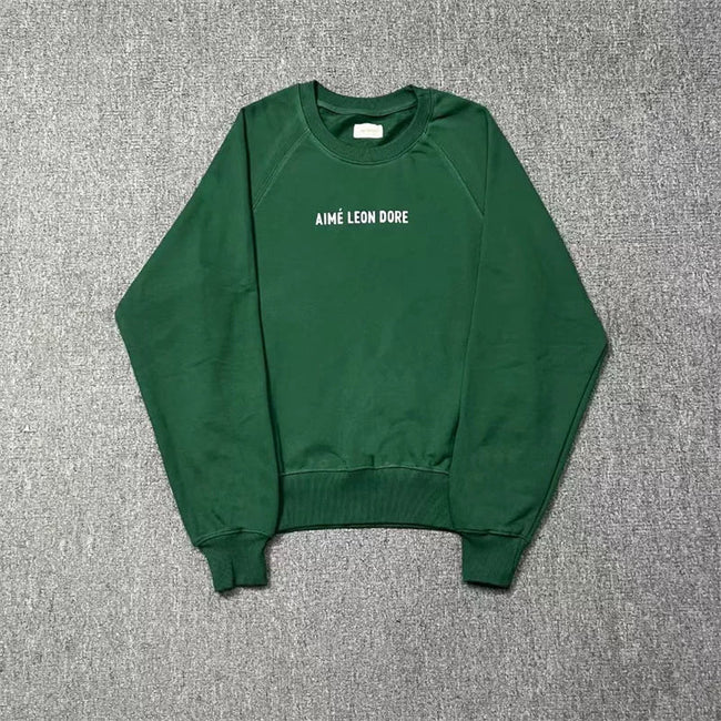 Aimé Leon Dore Small Chest Logo Sweatshirt - Forest Green Hover Image