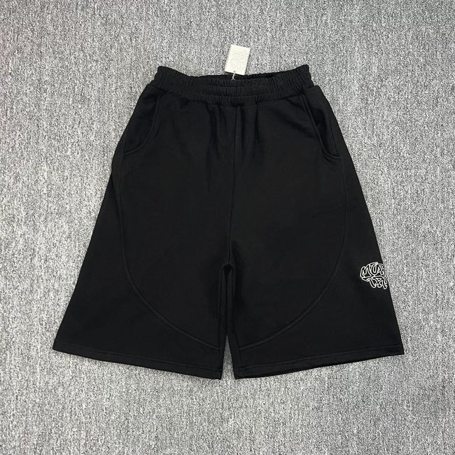 Mertra Logo Sweat Shorts - Black Hover Image