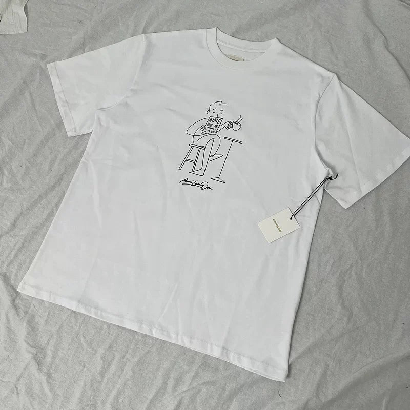 Aimé Leon Dore Line Art Graphic Tee - White