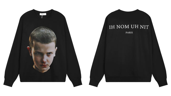IH NOM UH NIT Eleven Portrait Sweatshirt - Black Hover Image