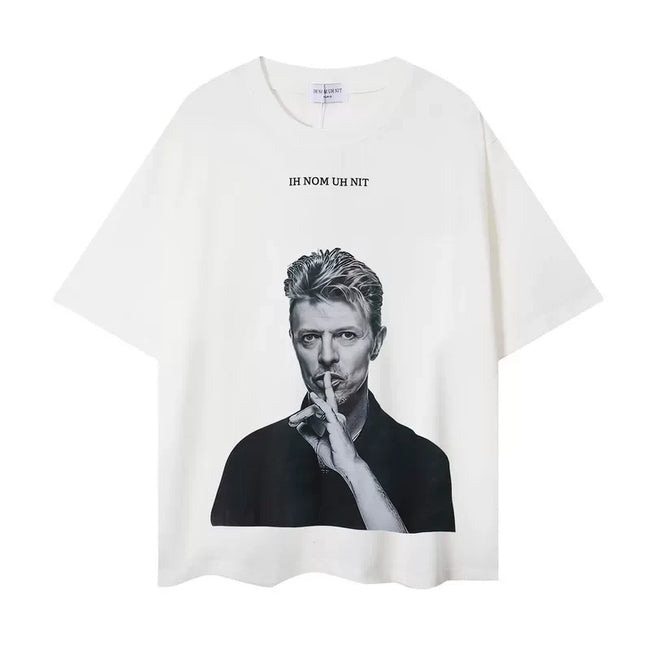 IH NOM UH NIT David Bowie Portrait Tee - Off-White Hover Image