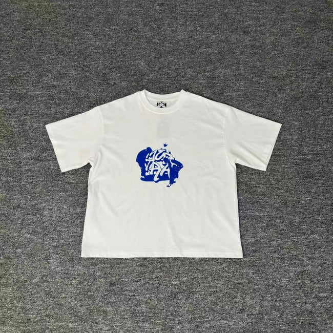 Mertra Blue Crest Graphic Tee - White Hover Image