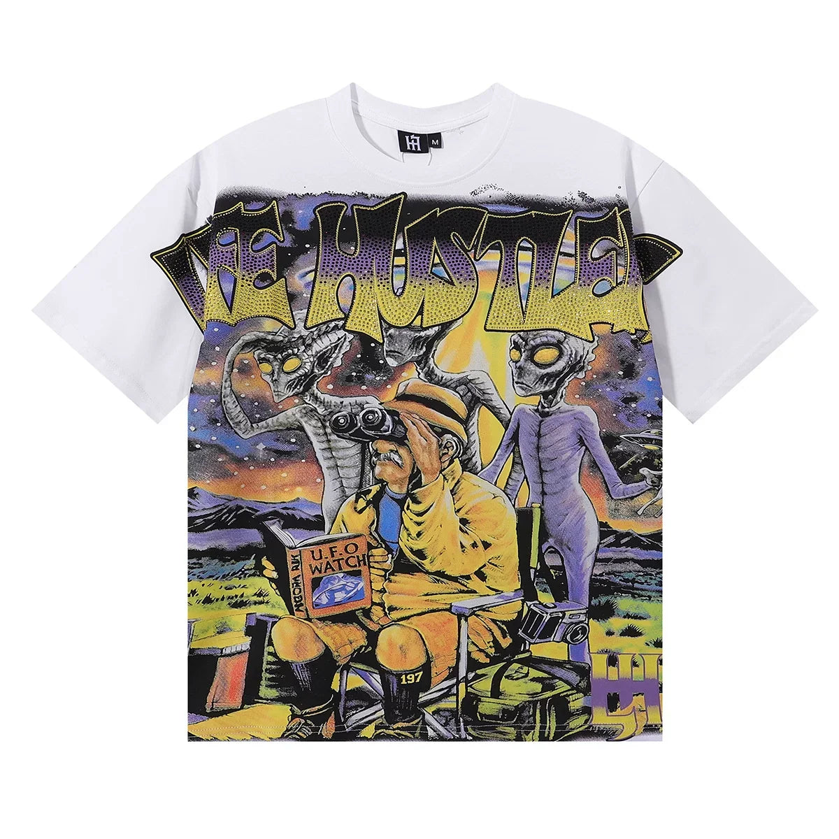 Life Hustlers Alien Invasion Graphic Tee - White
