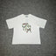 Mertra Floral Logo Tee - White (Green Floral)