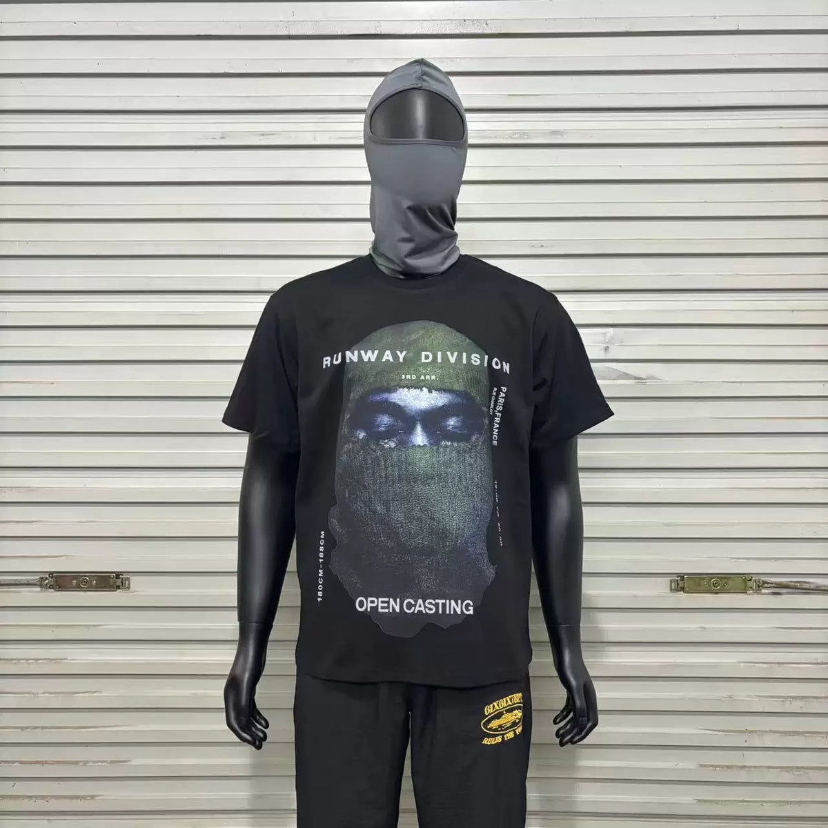 IH NOM UH NIT Runway Division Mask Tee - Black