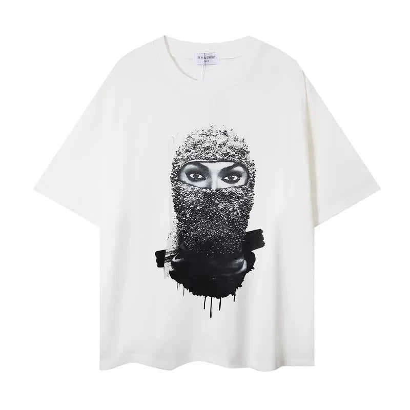IH NOM UH NIT Paint Drip Mask Tee - White