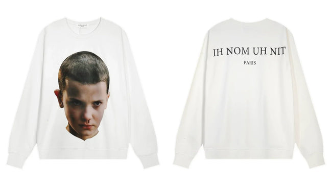 IH NOM UH NIT Eleven Portrait Sweatshirt - Off-White Hover Image
