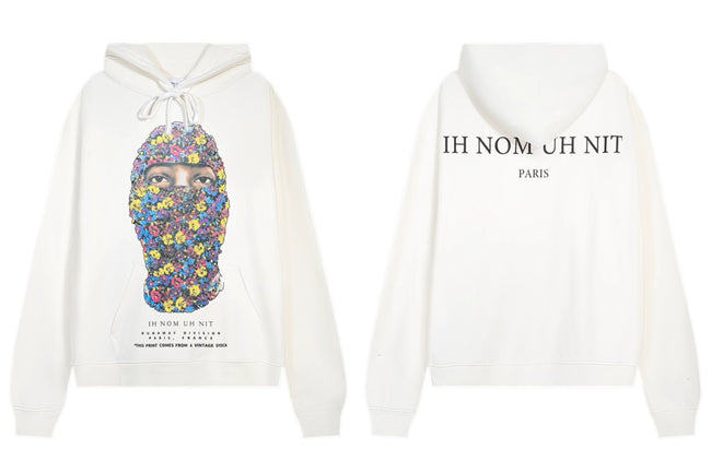 IH NOM UH NIT Floral Mask Graphic Hoodie - Off-White Hover Image