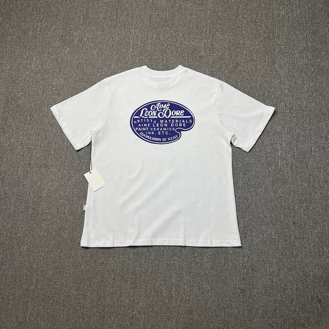 Aimé Leon Dore Oval Badge Graphic Tee - White Hover Image