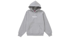 Supreme Box Logo Hoodie Heather Grey (FW24) (P)