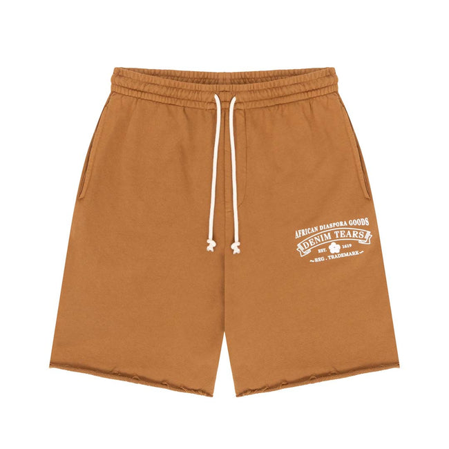Denim Tears ADG Brown Sweat Shorts Hover Image
