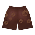 Denim Tears Mono Cotton Wreath Sweat Shorts 'Brown'