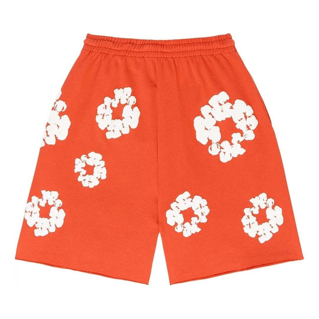 Denim Tears The Cotton Wreath Shorts 'Orange' Main Image