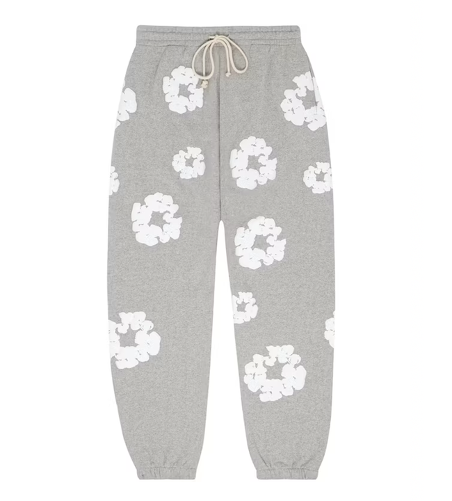 Denim Tears Cotton Wreath Grey Sweatpants Main Image
