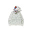 Bape White Camo Double Shark Full Zip Hoodie