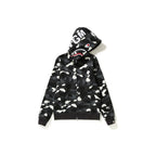 BAPE Shark Black Camo Full Zip Hoodie